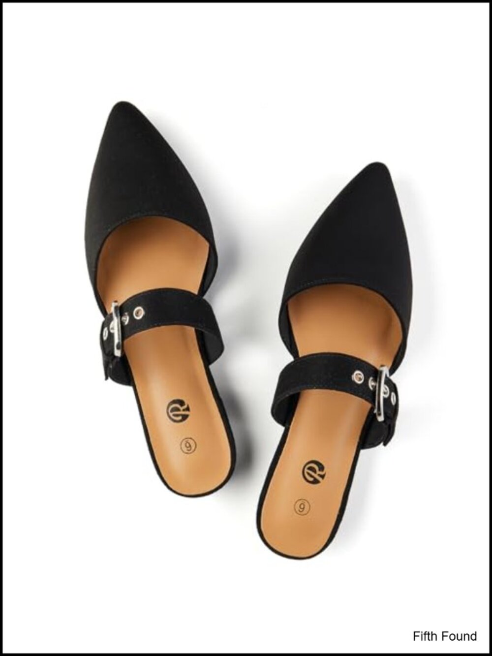 Pointed Toe Mules Adjustable Strap Backless Suede Loafers